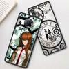 Steins Gate Okabe Anime Manga Hülle für Xiaomi Mi Poco X3 NFC M3 Pro Note 10 Lite 11 10T Pro 5G 9T Weiche Handy Coque Schwarze Hülle