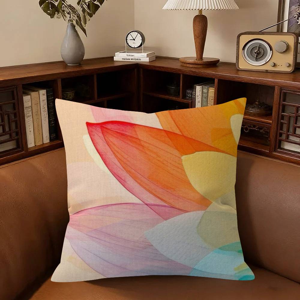 Modern Abstract Watercolor   Personalized Pillow Cover Kids Bedroom Wild Party Decor Pillowcase Kid Birthday Shower Gift