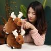 Adorable Plush Cartoon Moose Toy For Children Soft And Cuddly Christmas Gift