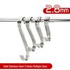 No-Trace Stainless Steel S Hook for Clothes & Kitchen