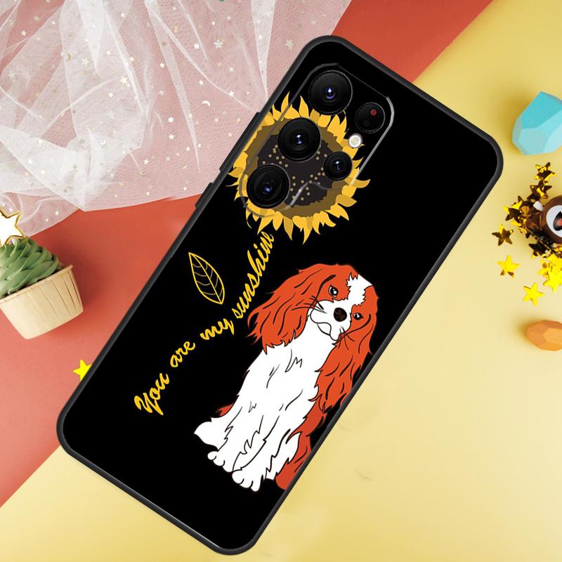 Cavalier King Charles Spaniel Dog Phone Case For Samsung Galaxy S25 FE S23 S21 S20 S22 S24 Ultra S9 S10 Plus Cover Coque