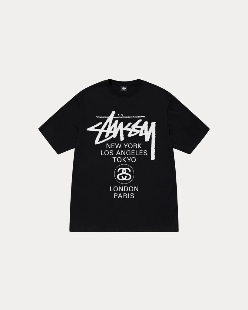 Stussy World Tour Tee Black 25SS 3903962