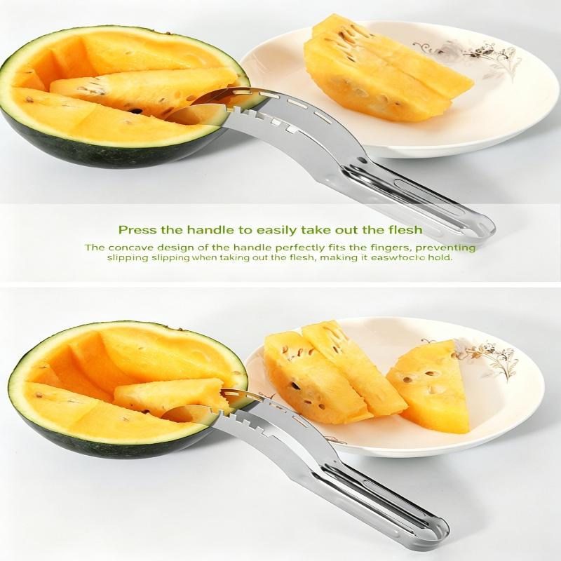2-In-1 Watermelon Cutter Slicer Tool - Create Clean 1" Cubes & Slices With Watermelon Slicer For Cutting & Serving