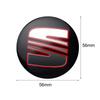 4Pcs 56mm Aluminum Emblem Car Wheel Center Hub Caps Sticker For Seat Cupra Leon FR Ibiza 6f Altea Exeo Formula Racing Alhambra
