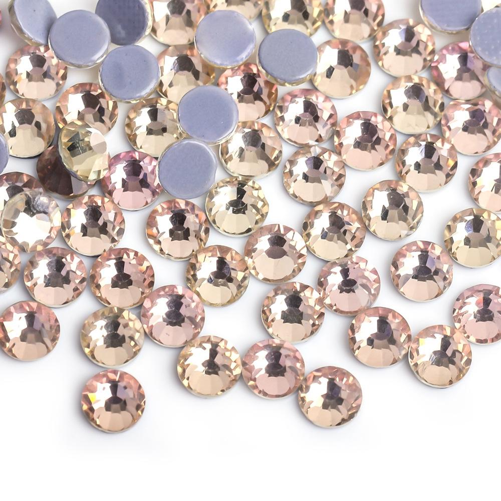 Weichen Rhinestone Factory Austrian Diamond Decorative Rhinestone Diy Nail Art Beauty Glass Jewelry Glue Bottom Color Plated Rhinestone