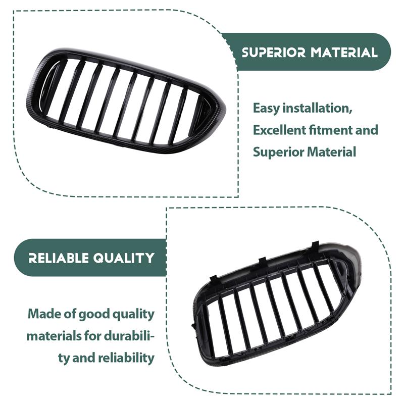 AB61-Front Grille Grills For BMW Car Kidney Grill For G30 G31 530I 540I 5-Series 2017-20