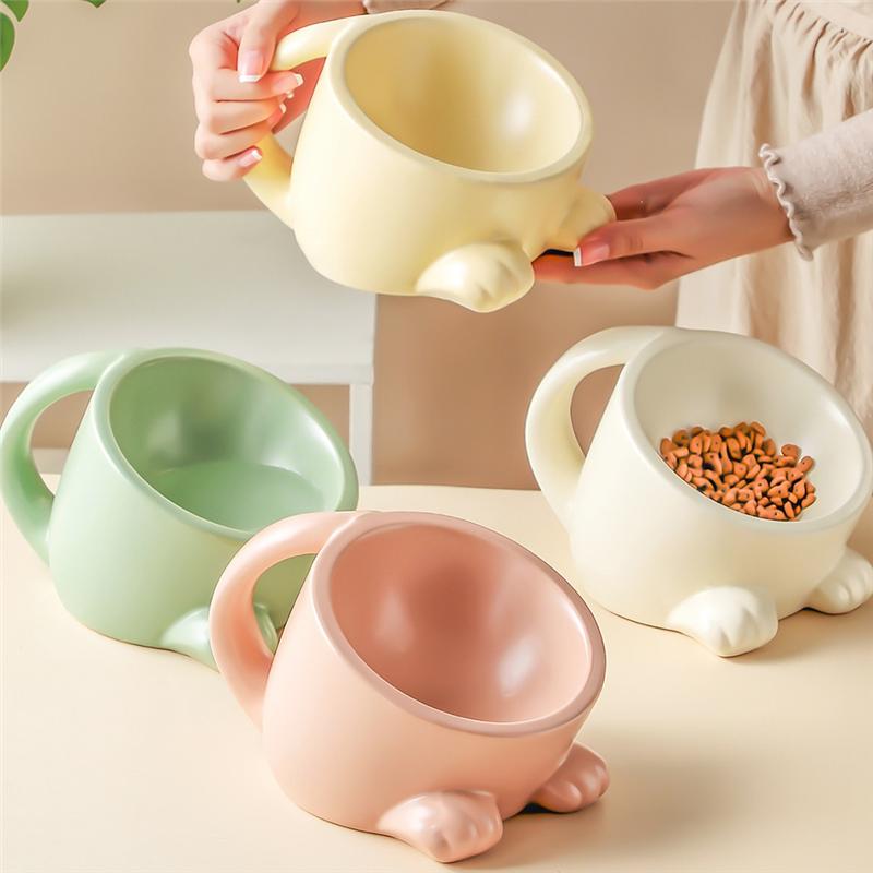 Pet Bowl Gardening Outdoor Cat Dog Bowl Non-Slip Pet Feeding Dish For Cats Dogs