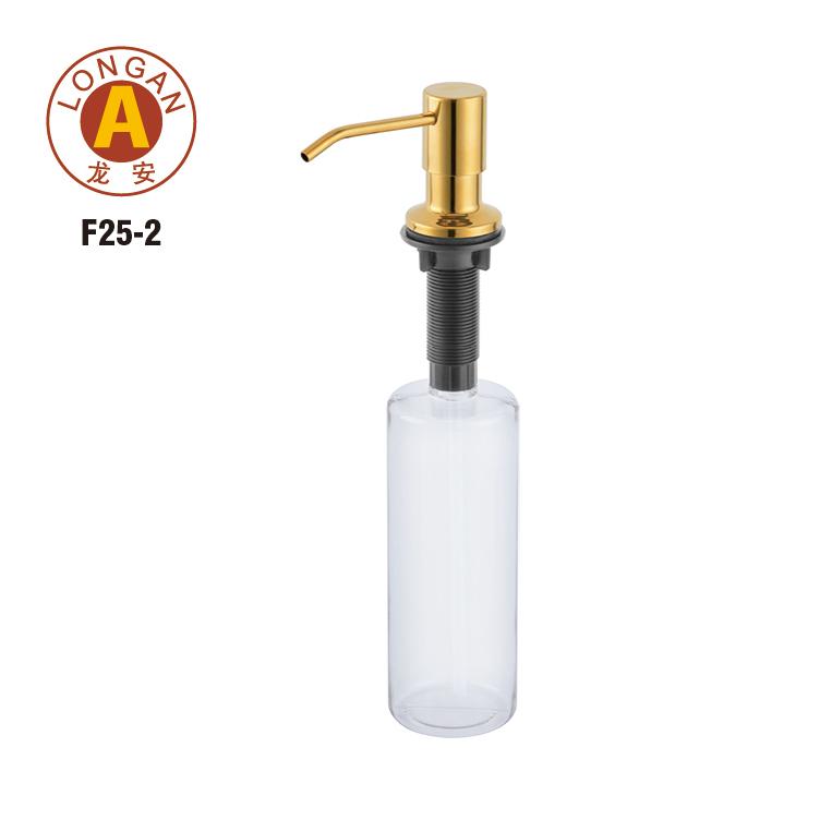 Custom 500ml Kitchen Manual Black Hand Dish Soap Dispenser Stainless Steel for Kitchen Sink Factory in China