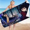 Anime Demon Slayers Beach Towels Ultra-fine Fiber Double-sided Velvet Beach Towels Versatile Bath Square Towel Beach Towel Gift