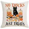 Pillowcase Linen Halloween Celebration Funny Pumpkin Head Home Living Room Pillowcase