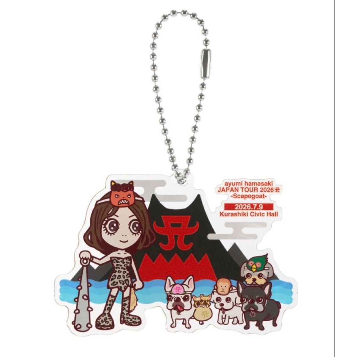 Used Price reduction Ayumi Hamasaki JAPAN TOUR 2026 Scapegoat Kurashiki Venue Limited Acrylic Keychain July 9th Okayama