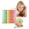 Double Side Number Puzzle Playing Early Learning Developmental Montessori Math Toys for Kids