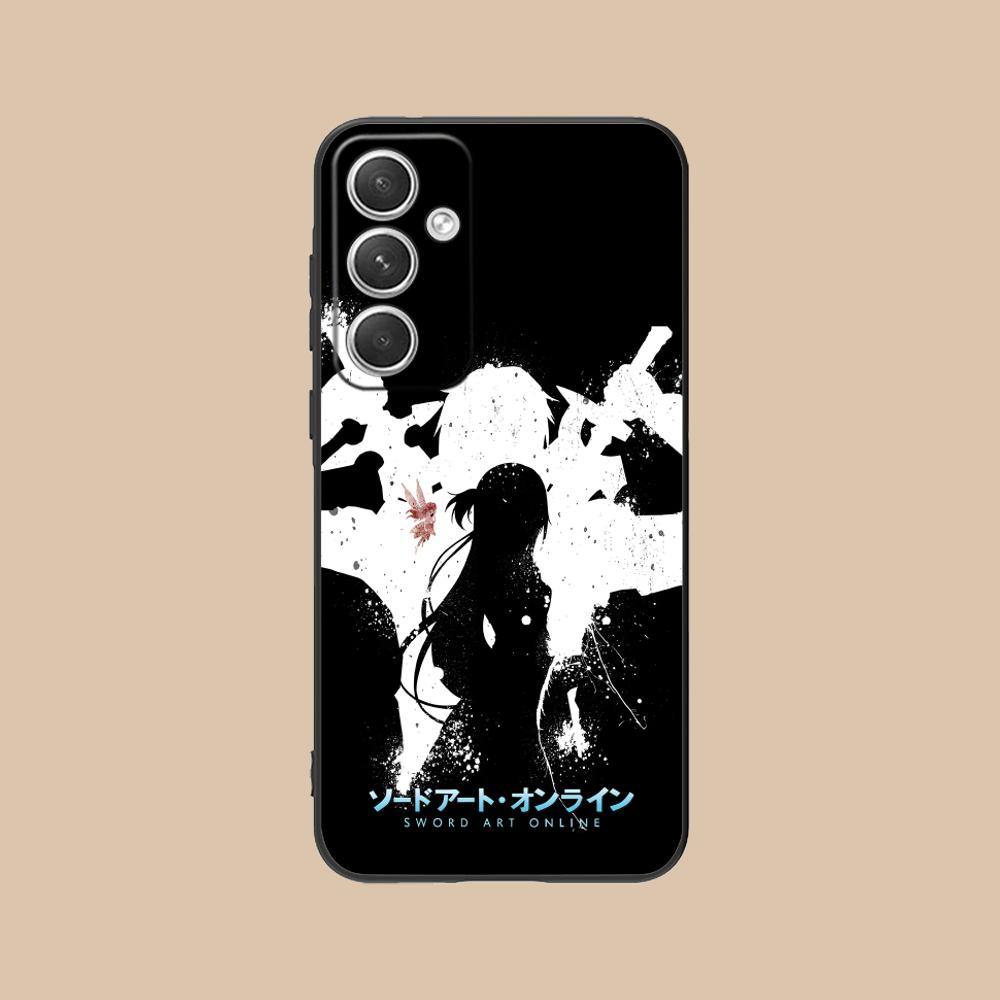 

Sword Art Online Phone Case for Samsung Galaxy S25 S24 S23 S22 S21 S20 S10 S9 Plus FE Ultra Lite Black Cover Pretty Galaxy S9 Plus