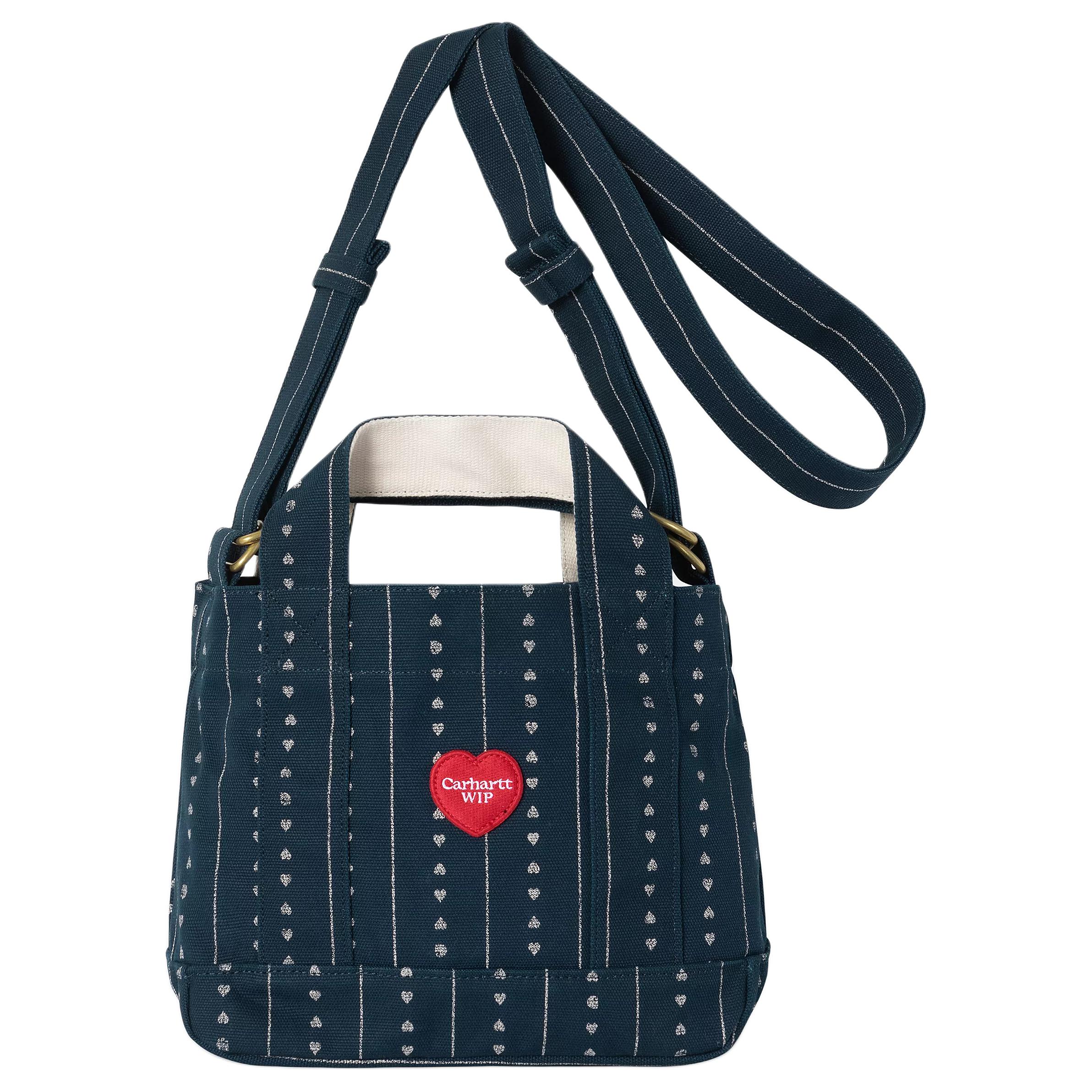 

Новая хлопковая наплечная сумка Carhartt WIP маленькая унисекс синяя I034599-2RU-XX 27.9*9.9*20.1CM