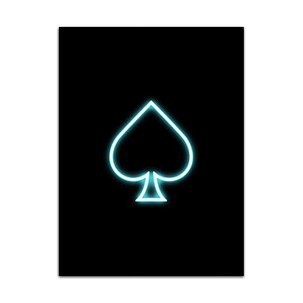 Gold Queen King Poker Black Nordic Wall Prints And Posters For Living Work Room Wall Art Canvas Painting Picture