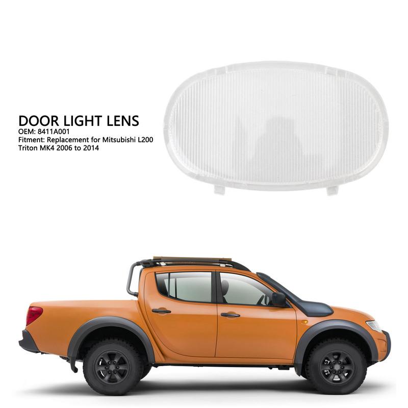 Clear Door Light Lens Door Lamp Light Clear Lens Waterproof 8411A001 Replacement for L200 Triton MK4 2006 to 2014