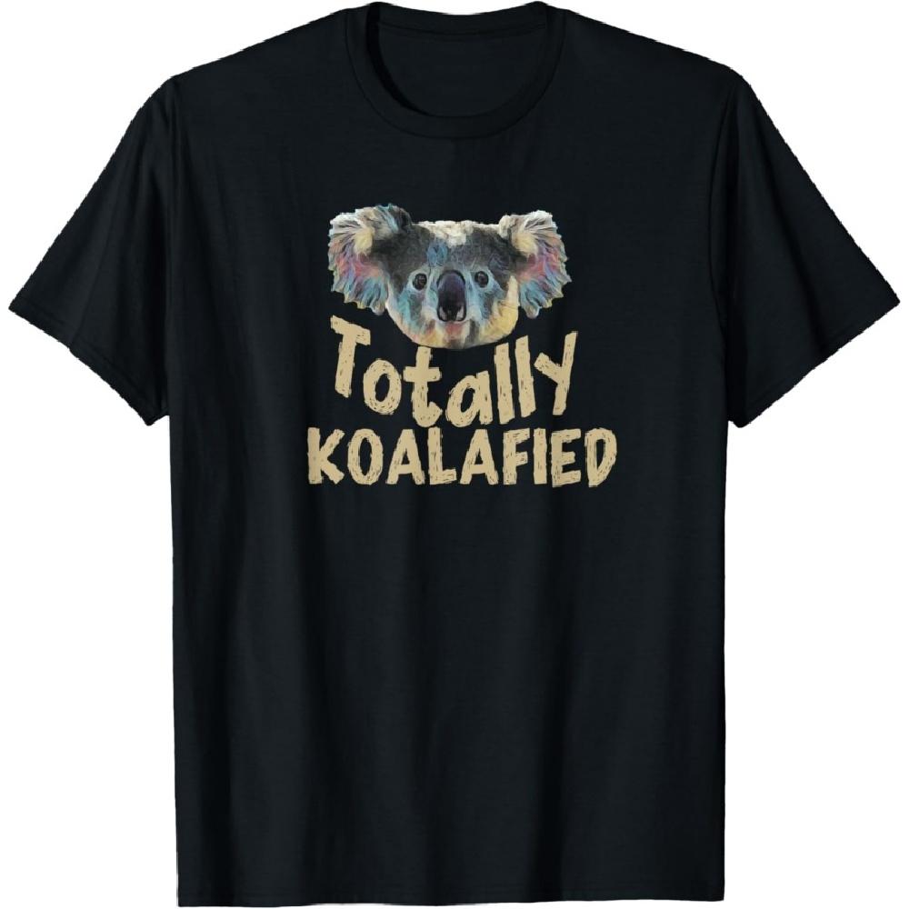 Koala Totally Koalafied Pun T-Shirt XXXXXL чёрный