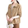 Spring 2026 Fashion Trench Coat for Middle-Aged and Elderly Women - Elegant Short Jacket for Mother's Day