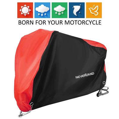 Motorbike Motorcycle Cover Waterproof Scooter Cover Heavy Duty Indoor Outdoor 210D XXL Black