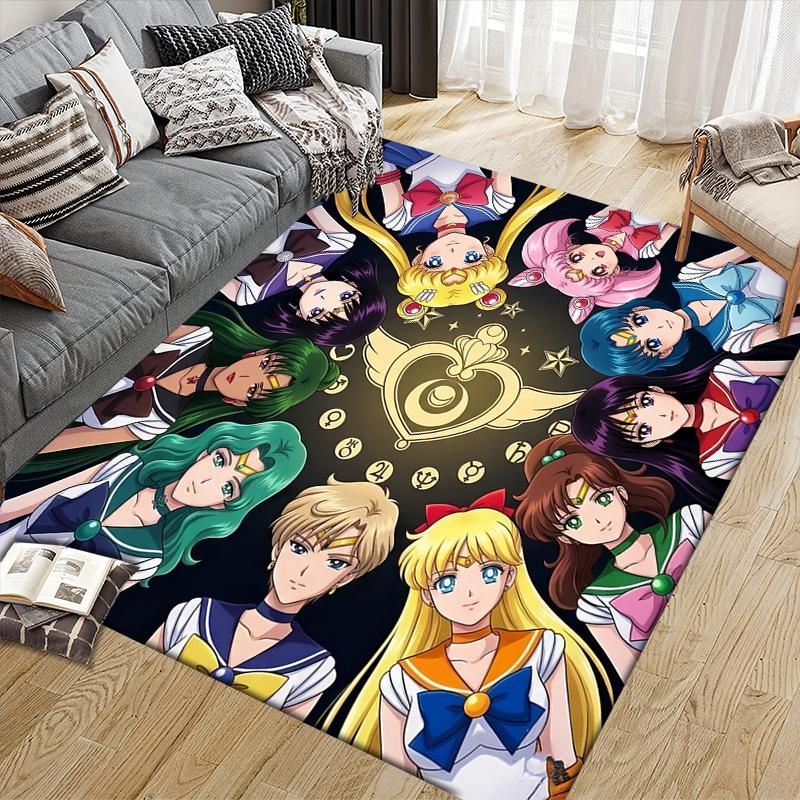Sailor Moon Magical Girl Area Rug, Sailor Moon Fan Cozy Carpet, Ideal Gift.chl