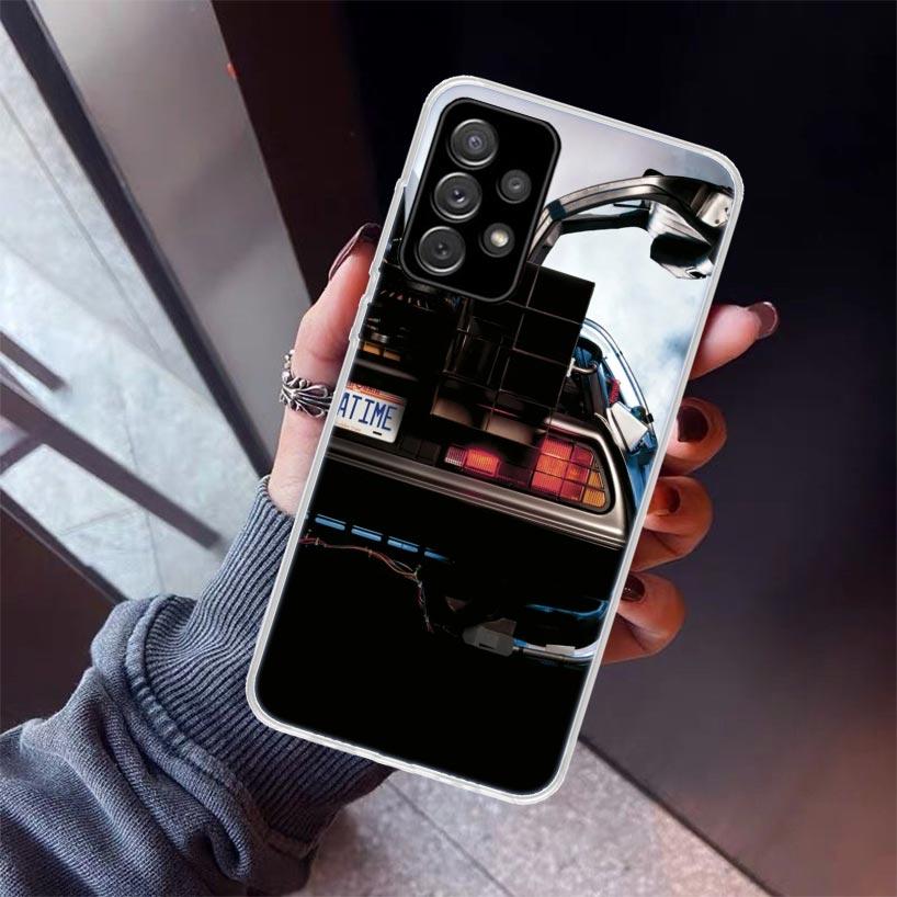Back To The Future DeLorean Time Machine Phone Case For Samsung Galaxy A17 A57 A37 A16 A26 A36 A56 A15 A25 A35 A55 A14 A13 A54 A