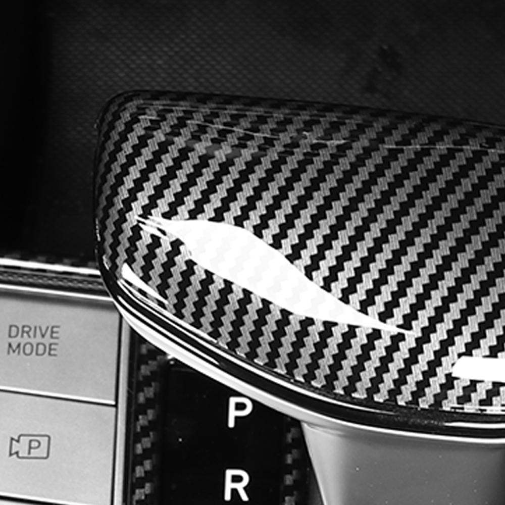 LHD/RHD For Hyundai Elantra CN7 2021-2025 Car Tuning Carbon Fiber Console Gear Lever Head Cover Trim Interior Accessories