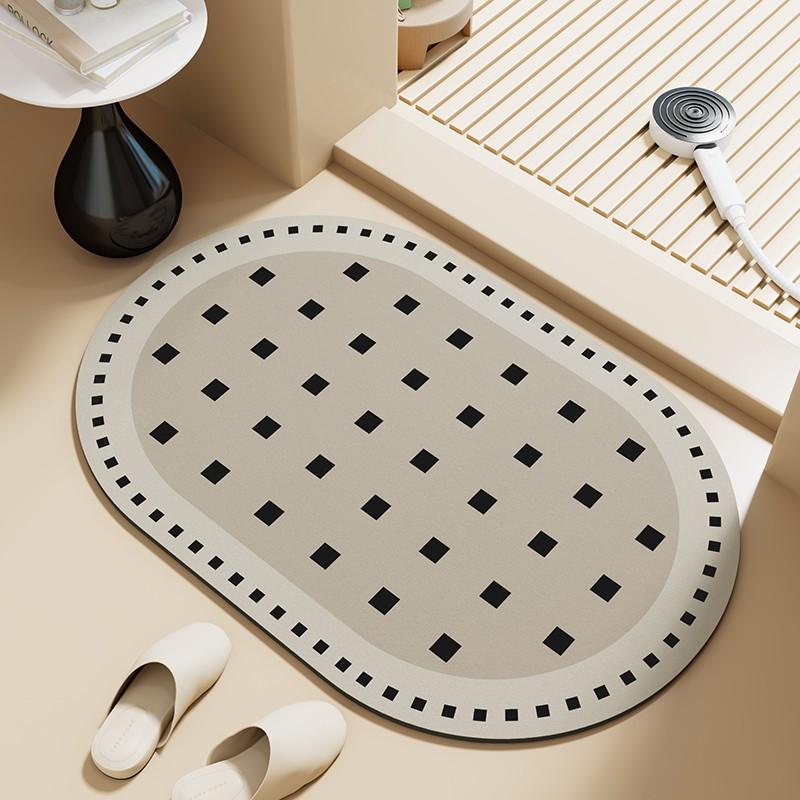 

Dog Diatom Mud Floor Mat Household Non-Slip Foot Mat Bathroom Absorbent Mat Household Durable Easy To Clean Carpet 40 * 60cm (diatom mud)