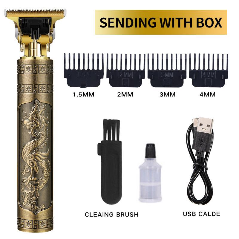 New Hair Clipper Washing Carving T9 Hair Clipper Oil Head Electric Hair Clipper Shaving Electric Hair Clipper Light Head Digital Display Household