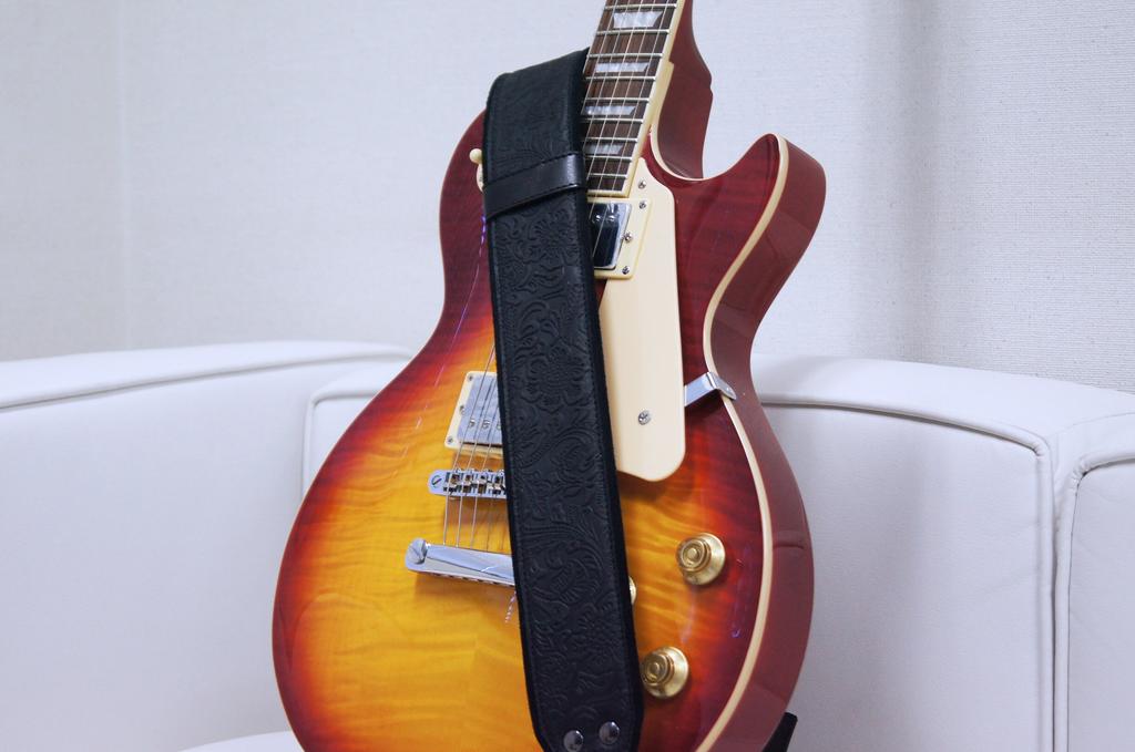 STRAPS Guitar 6cm Black RightOn! Strap, Wide, 95-150cm Long, SANDOKAN,