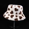 Fluffy Plush Fisherman Hat Thicken Winter Plush Hat Cute Love Heart Bucket Hat  Girl