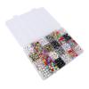 24 Types Letter Beads Set Bracelet Making Colorful Alphabet Letter Beads with Elastic Cord for Jewer