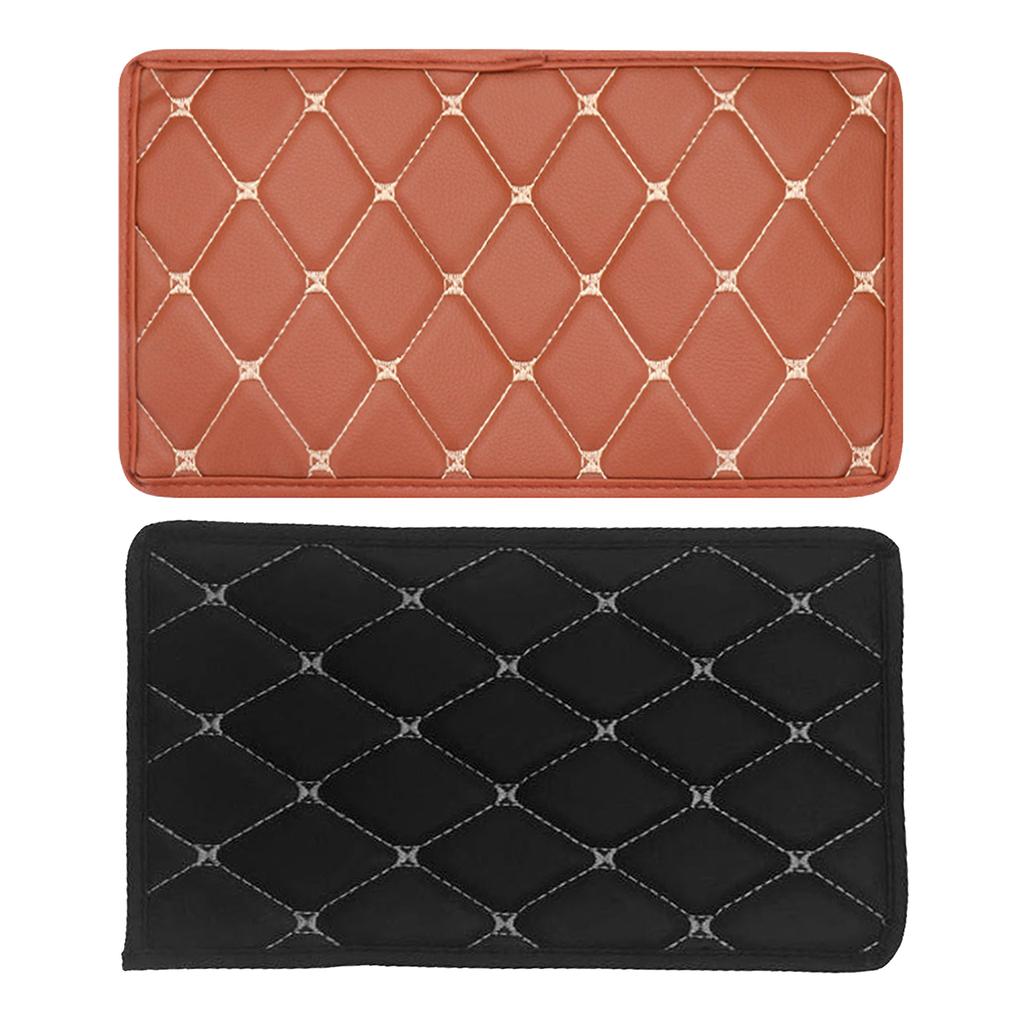 Leather Cars Armrest Covers, Auto Arm Rest Storage Carpet Protectors Pad, Car Styling