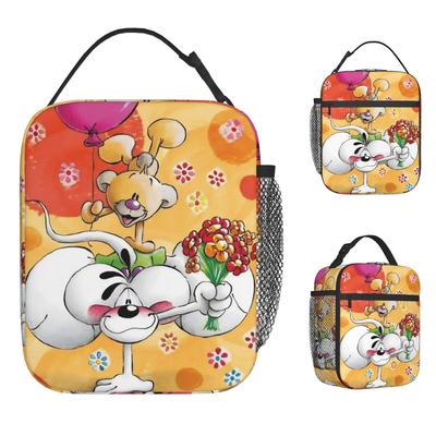 Cute Diddl Lunch Bag Fun Lunch Box Travel Portable Tote Food Bags For Adult Oxford Print Cooler Bag