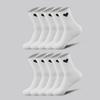 5 Pairs Men Love Heart Socks Casual Ribbed Crew Socks with Black White Hearts Breathable Sweat-Absorbent Athletic Socks for Sports Running