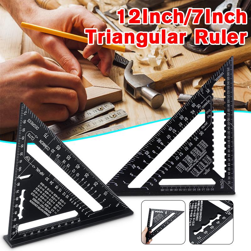 ZHHRHC Triangle Angle Ruler Protractor Tool Quick Read Square Layout Gauge Measuring Tool 7/12 inch ZHHRHC Triangle Angle Ruler Protractor Tool Quick Read Square Layout Gauge Measuring Tool 7/12 inch