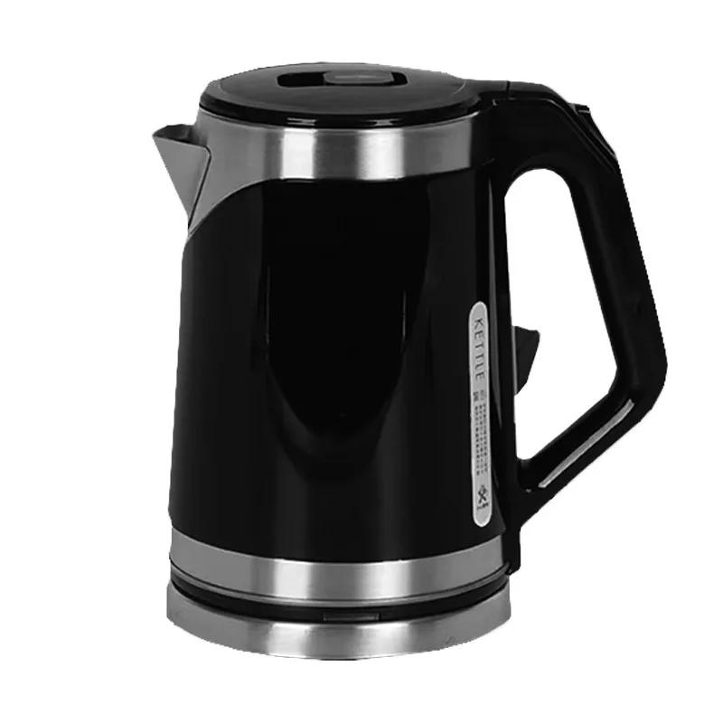 US/EU 110/220V Stainless Steel Electric Kettle Household Insulated Kettle Automatically Power-off Double-layer Anti-scald Kettle 1-2L