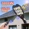 6000 Lumens Latest Outdoor Solar LED Light 3 Modes Outdoor Solar Lamp Motion Sensor Waterproof Solar Garden Street Lamp