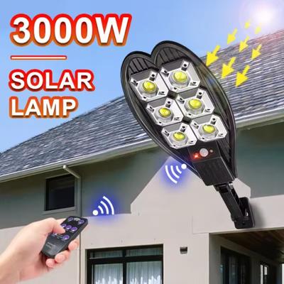 6000 Lumens Latest Outdoor Solar LED Light 3 Modes Outdoor Solar Lamp Motion Sensor Waterproof Solar Garden Street Lamp