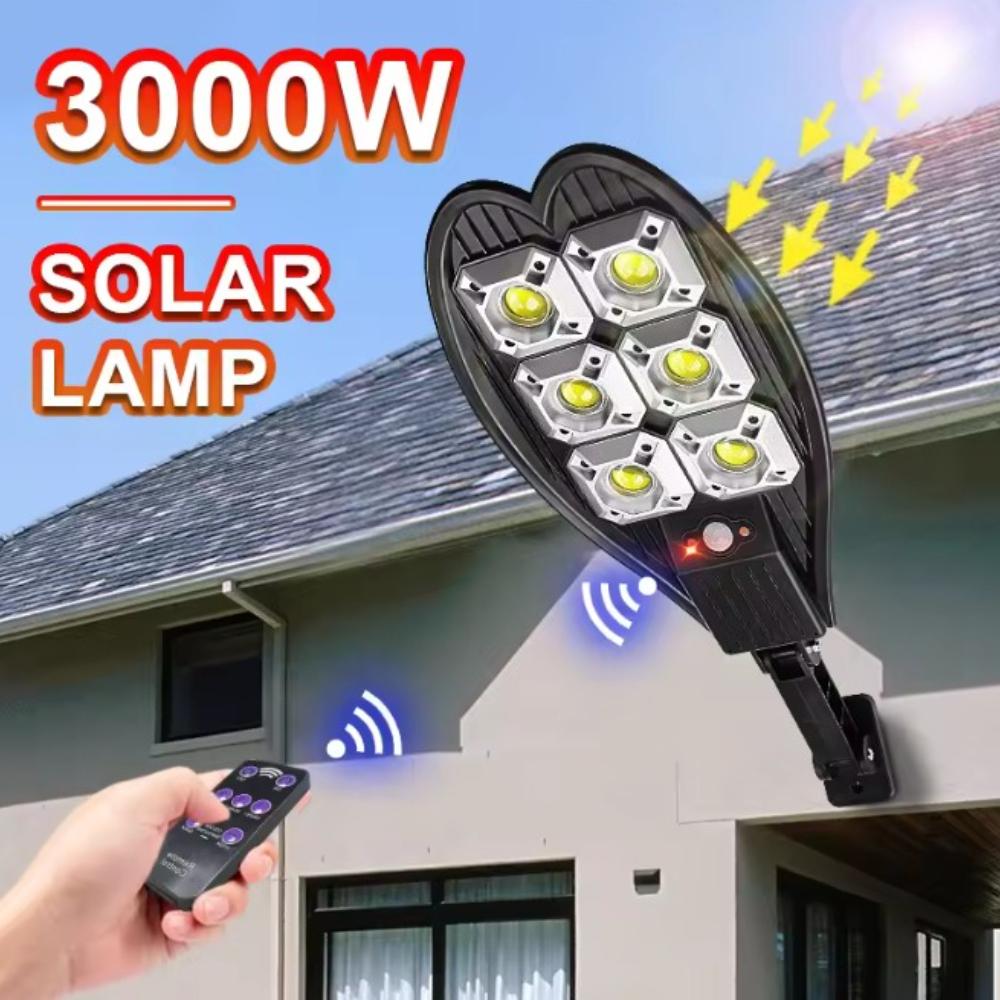 6000 Lumens Latest Outdoor Solar LED Light 3 Modes Outdoor Solar Lamp Motion Sensor Waterproof Solar Garden Street Lamp