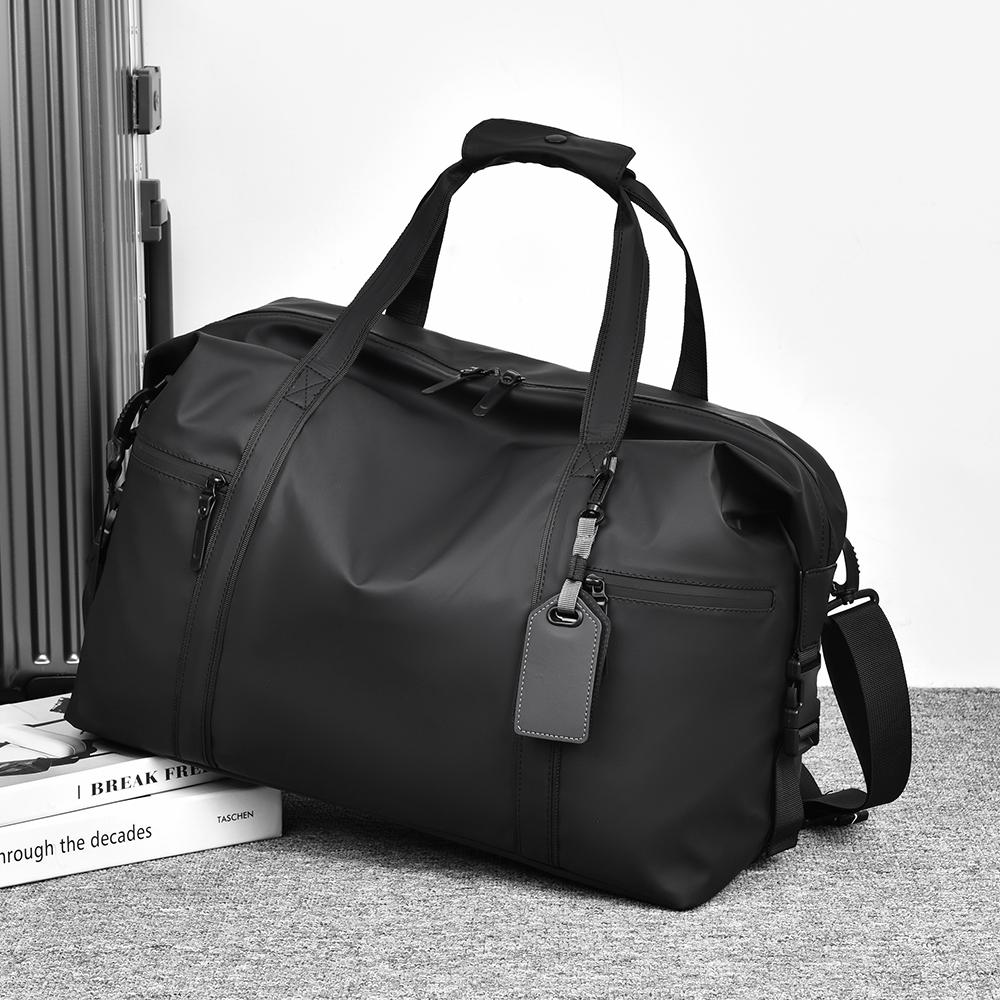 

Модная однотонная повседневная наплечная сумка большой вместимости, износостойкая, унисекс, 15,6 дюймов чёрный