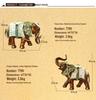 Thai-Style Lucky Elephant Ceramic Ornament for Home or Office Decor