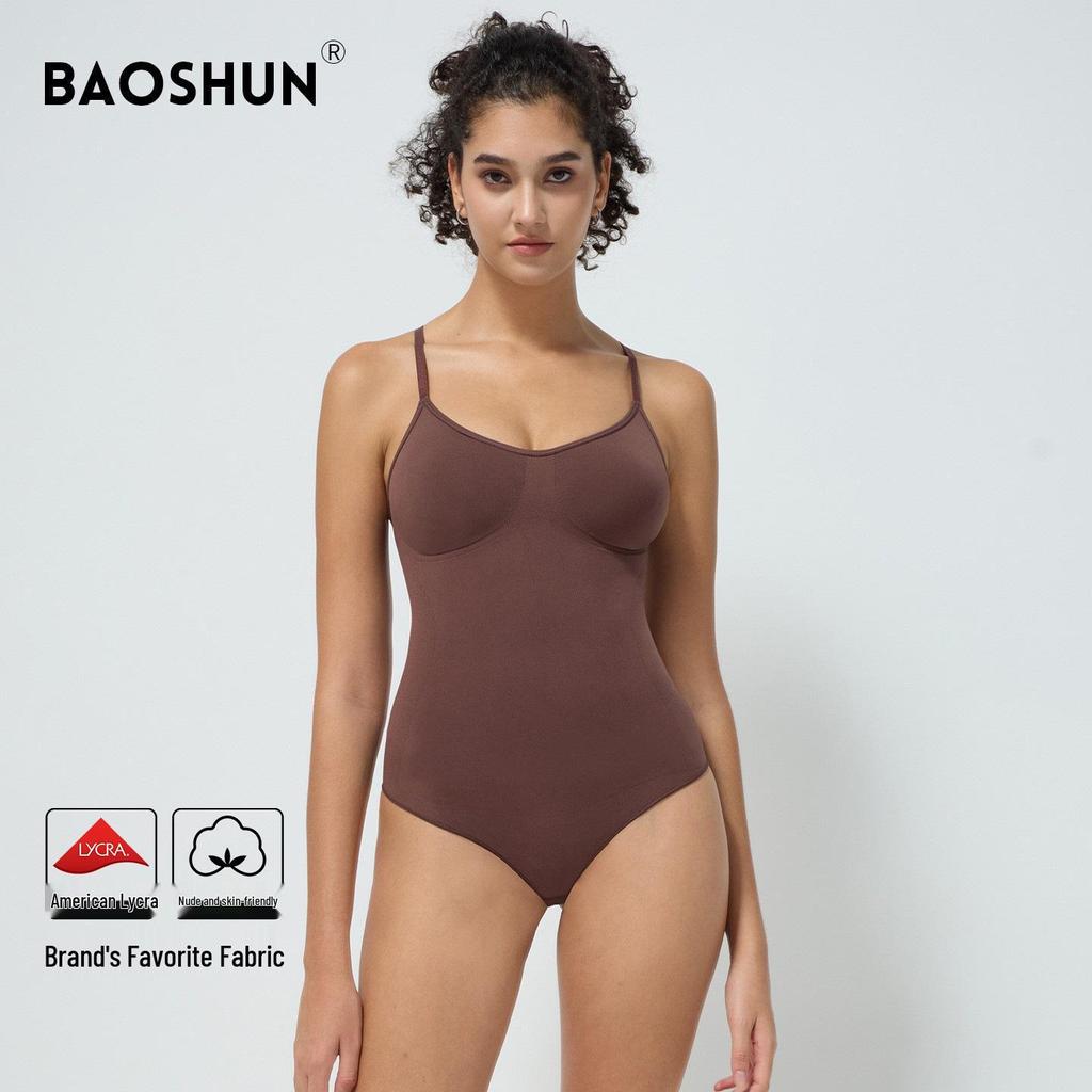 Super Elastic Lycra Seamless Thong Bodysuit: One-Piece Yoga Suit & Tummy Control Tank Top Shapewear Jumpsuit