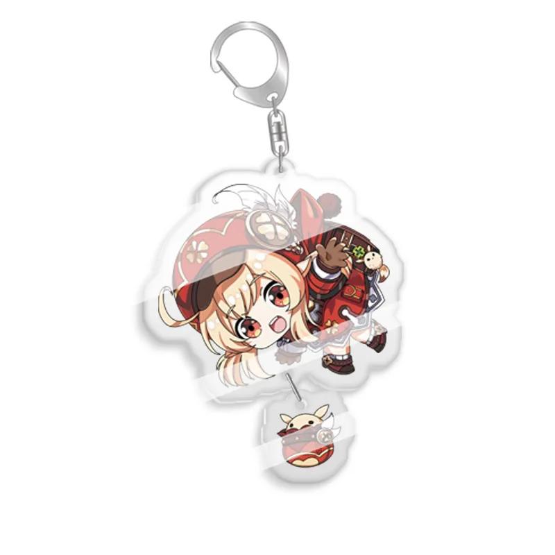 

Anime Game Yaunshen Impact Acrylic Keychain Klee Paimon Jean Gunnhildr Barbara Gunnhildr Cartoon Cosplay Props Fan Gift Pendent