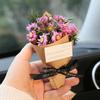 Yousheng Artificial Flower Compact Design Fragrance Deodorizer Romantic Roses Dried Flowers Car Air Vent Freshener Auto Scent