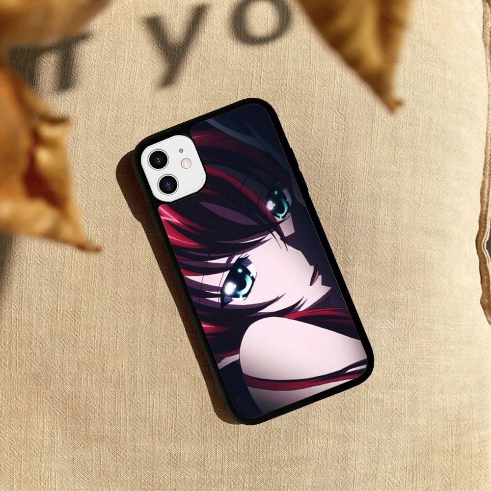 DXD Rias Gremory Mobile Cell PC+TPU Phone Case For iPhone 17 16 15 14 PRO MAX 11 12 13 PLUS MINI Cover