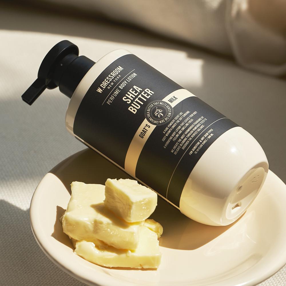 W Dress Room Highly Moisturizing Goat Milk Perfume Shea Butter Body Lotion, 300ml, 1 unit
