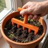 Plastic Handheld Sowing Tool 5-Prong Depth Marker Tool Seeder Spreader Planter  Flower Planting