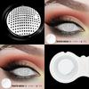 1 Pair Color Contact Lenses for Eyes Cosplay White Lenses Anime Accessories Lenses Black Contacts Lenses for Halloween