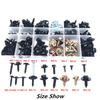 180PCS Car Leaf Board Fender Bumper Self - Tapping Screw Fast Wire Screw Metal Carbon Steel Fastener Clip With Box For All Auto