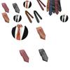 Herren Pu-Leder Krawatte Schmale Version 5,5 cm Breite Britischer Business-Stil Einfarbig